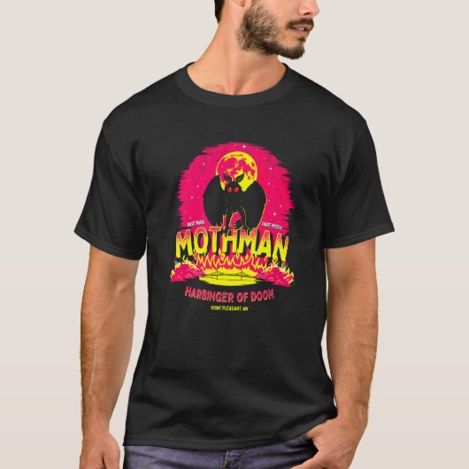 Mothman Harbinger des Schicksals Niedliche Kryptok T-Shirt (Vorderseite)
