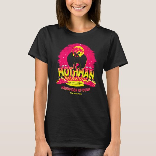 Mothman Harbinger des Schicksals Niedliche Kryptok T-Shirt (Vorderseite)