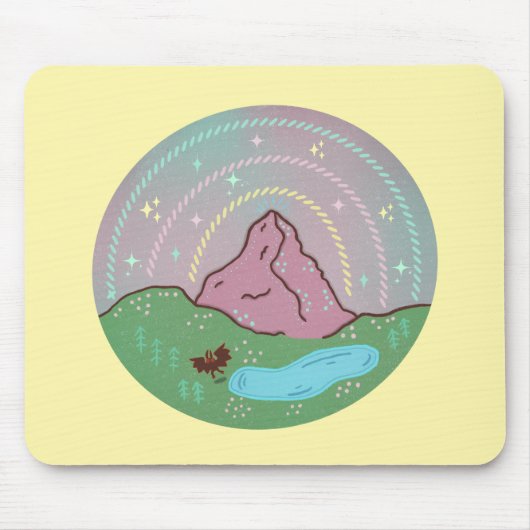 Mothman-Heimatplanet | Kryptide kosmische Folklore Mousepad (Vorne)