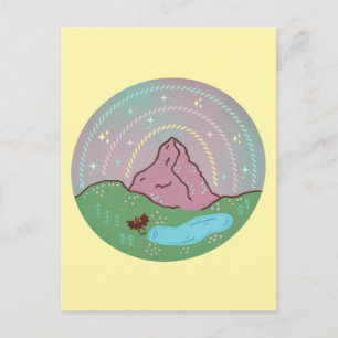 Mothman-Heimatplanet Kryptide kosmische Folklore Postkarte