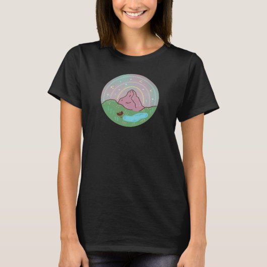Mothman-Heimatplanet | Kryptide kosmische Folklore T-Shirt (Vorderseite)