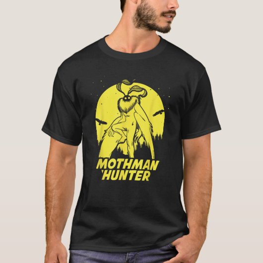 Mothman Hide Seek Hunter Champion Cryptid T-Shirt (Vorderseite)