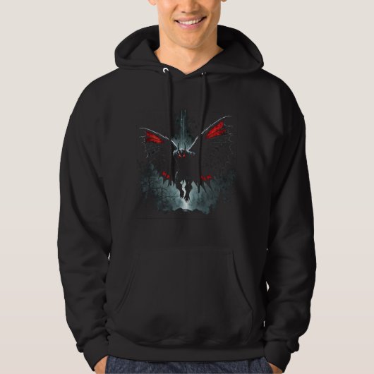 Mothman Hoodie (Vorderseite)