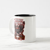 Mothman I Predict Disaster Funny Cryptid Humor Zweifarbige Tasse (Vorderseite Links)