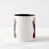 Mothman I Predict Disaster Funny Cryptid Humor Zweifarbige Tasse (Mittel)