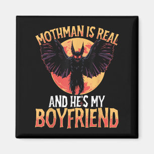 Mothman ist echt und er mein Freund Cryptid Motiv Magnet