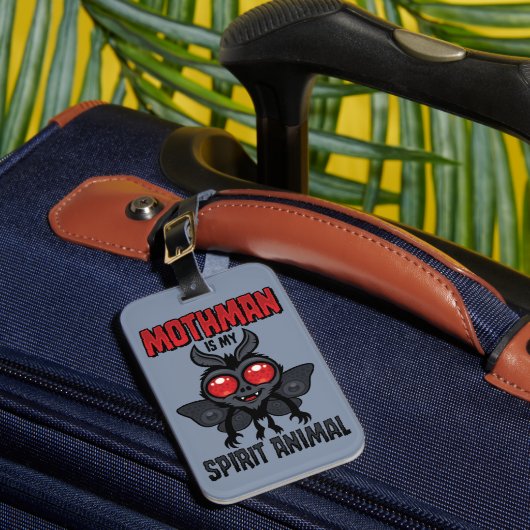 Mothman ist mein Seelentier Gepäckanhänger (Vorderseite Insitu 1)