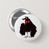 Mothman Knopf Button (Vorne & Hinten)