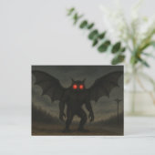 Mothman-Kryptid-Postkarte Postkarte (Stehend Vorderseite)