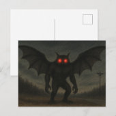 Mothman-Kryptid-Postkarte Postkarte (Vorne/Hinten)