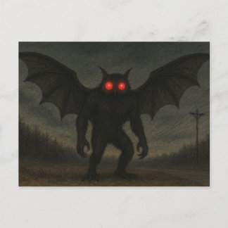 Mothman-Kryptid-Postkarte Postkarte