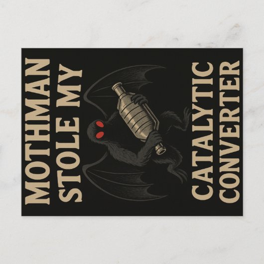 Mothman-Kryptid-Postkarte Postkarte (Vorderseite)