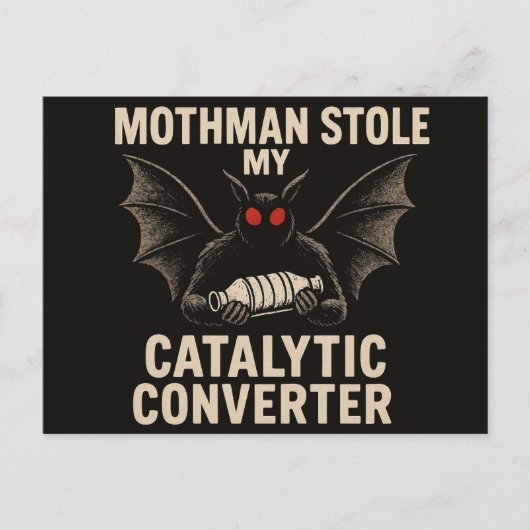 Mothman-Kryptid-Postkarte Postkarte (Vorderseite)