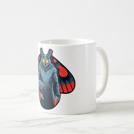 Mothman - Kryptid West Virginia Kryptozoologie Kaffeetasse (VorderseiteRechts)