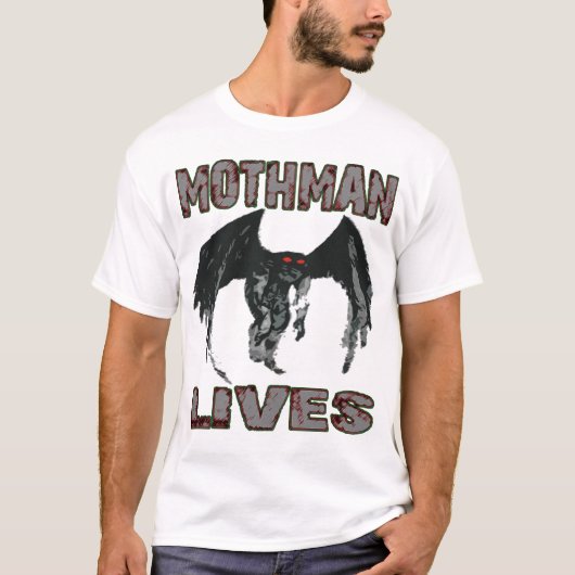 MOTHMAN LEBT SHIRT (Vorderseite)