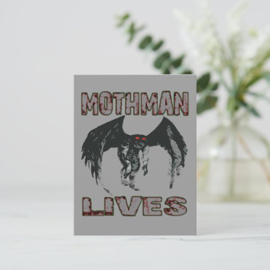MOTHMAN LEVES POSTCARD POSTKARTE (Stehend Vorderseite)