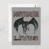 MOTHMAN LEVES POSTCARD POSTKARTE (Vorne/Hinten)