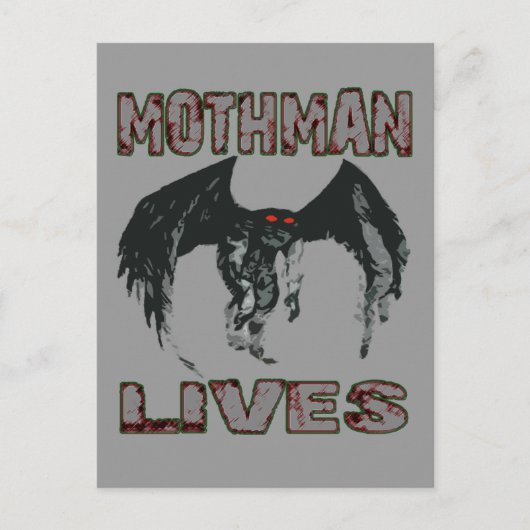 MOTHMAN LEVES POSTCARD POSTKARTE (Vorderseite)