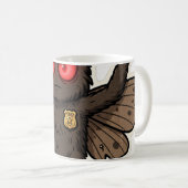 Mothman-Meme-Untersuchung Kaffeetasse (VorderseiteRechts)