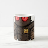 Mothman-Meme-Untersuchung Kaffeetasse (Mittel)