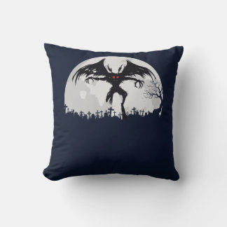 Mothman Moon Cryptid Point Pleasant Geschenk Kissen