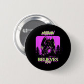 Mothman - Mothman glaubt an euch KostümHallowee Button (Vorne & Hinten)