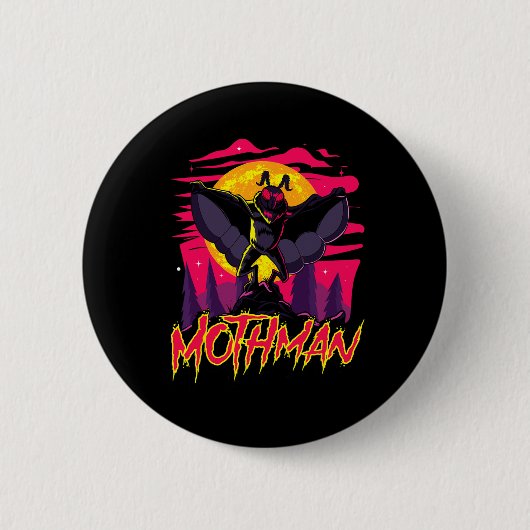 Mothman Movie Fun Cryptid Halloween Myth Monster C Button (Vorderseite)