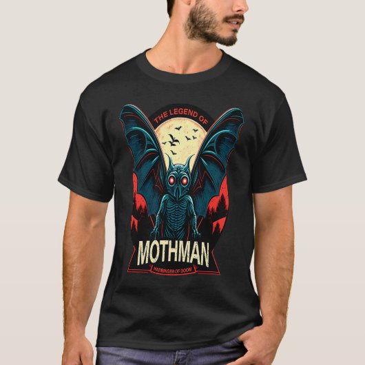 Mothman Mysteriöse Flügelkreatur 3 T-Shirt (Vorderseite)