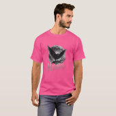 Mothman Mythisches Moonlit Design T-Shirt (Vorne ganz)