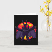 Mothman Niedlich Cryptid Creatures Point Pleasant Karte (Gelbe Blume)