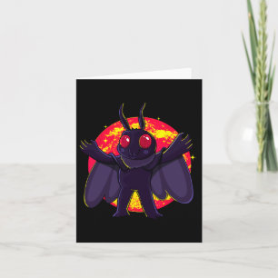 Mothman Niedlich Cryptid Creatures Point Pleasant Karte