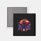 Mothman Niedlich Cryptid Creatures Point Pleasant  Magnet (Vorderseite/Rückseite)