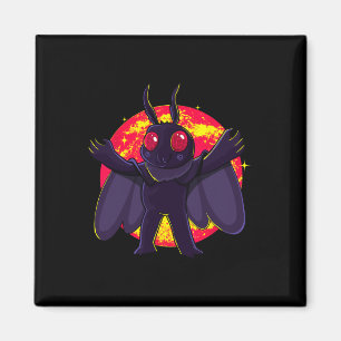 Mothman Niedlich Cryptid Creatures Point Pleasant  Magnet