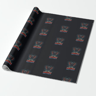 Mothman Night Sky mit Car Lights Geschenkpapier