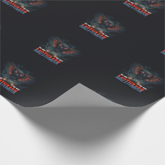 Mothman Night Sky mit Car Lights Geschenkpapier (Ecke)
