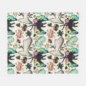 Mothman Pattern Fleecedecke (Vorderseite (Horizontal))