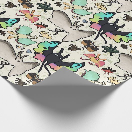 Mothman Pattern Geschenkpapier (Ecke)