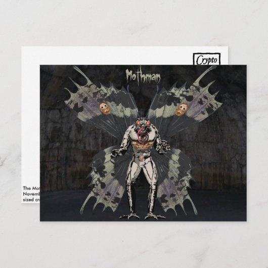 Mothman Postcard Postkarte (Vorne/Hinten)