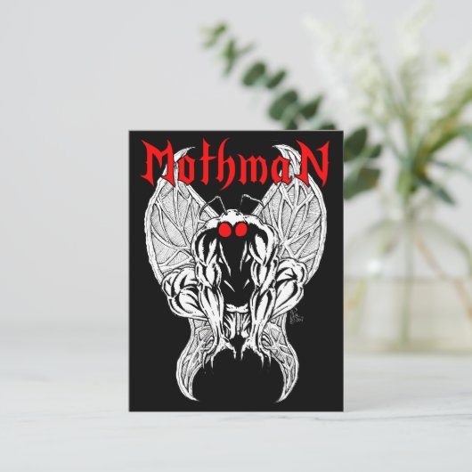 Mothman Postkarte (Stehend Vorderseite)