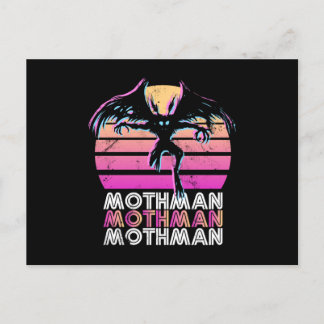 Mothman Retro 80er thematisch Geschenk Postkarte