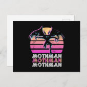 Mothman Retro 80er thematisch Geschenk Postkarte (Vorne/Hinten)