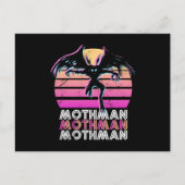 Mothman Retro 80er thematisch Geschenk Postkarte (Vorderseite)