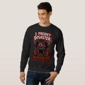 Mothman sagt Katastrophe voraus - Lustiger Cryptid Sweatshirt (Vorne ganz)