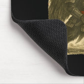 Mothman-Samurai-Japanischer Krieger-Kostüm Sumi-e Mousepad (Ecke)