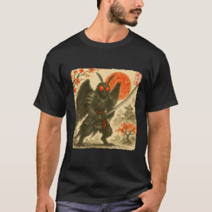 Mothman-Samurai-Japanischer-Krieger-Kostüm Sumi-e T-Shirt