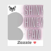 Mothman Shiny Hiney Fan Sticker (Blatt)