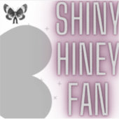 Mothman Shiny Hiney Fan Sticker (Vorderseite)