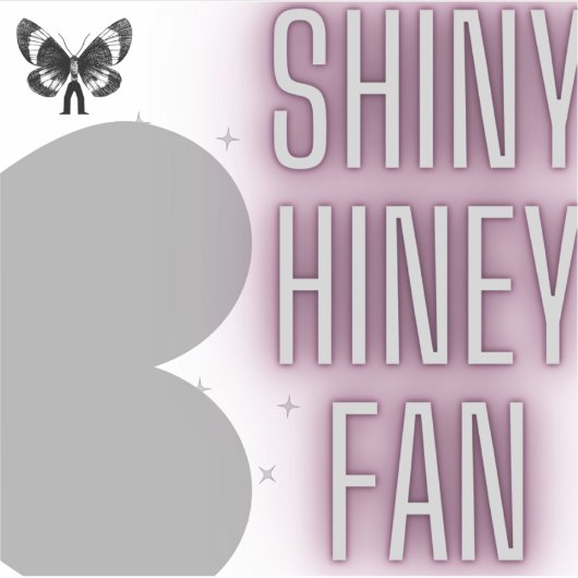 Mothman Shiny Hiney Fan Sticker (Vorderseite)