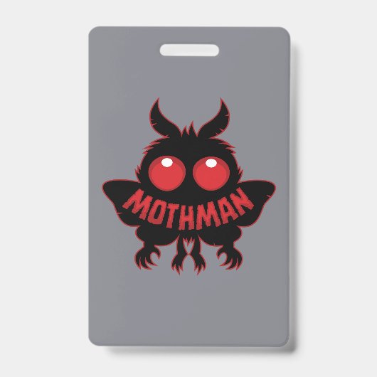 Mothman-Silhouette mit roten Augen Ausweis (Vorderseite)