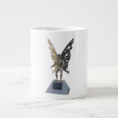Mothman Statue vom Punkt angenehmes West Virginia Jumbo-Tasse (Vorderseite)